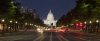 US Capitol and Constitution Avenue at Night