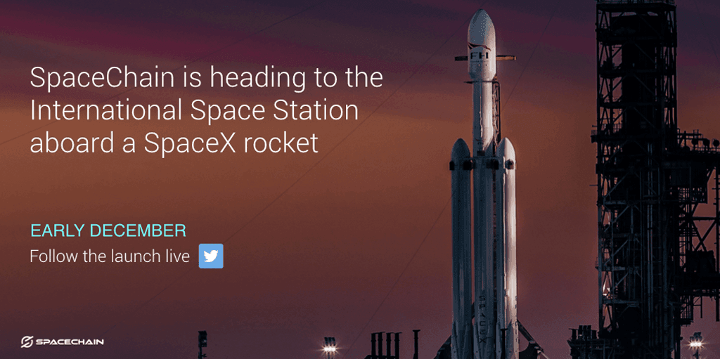 CJsGo | SpaceChain announced its blockchain hardware wallet tech is on way to the International Space Station, aboard a SpaceX Falcon 9 as part of CRS-19 mission.