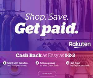 Shop Save and Get Paid at Rakuten