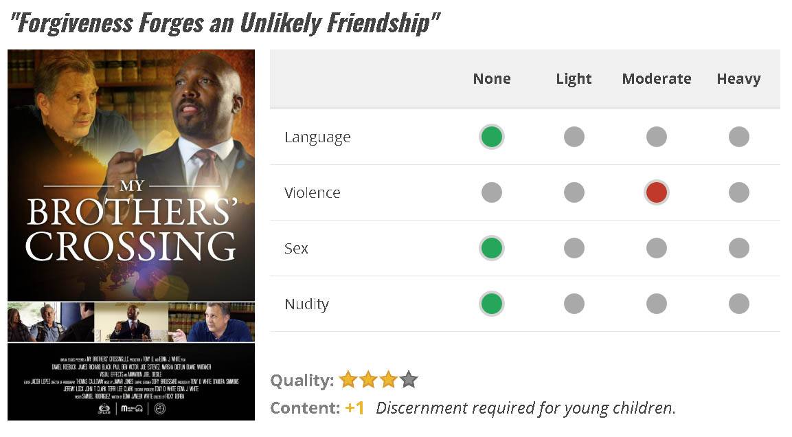 Faith Based Films - My Brothers Crossing in Theaters Now | CJsGo Movie Guide Review