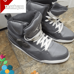 REDUCED PRICE Authentic NIKE-AIR-JORDAN-Flight-45-Hightop-Mens-Sneakers-obsidian-gray